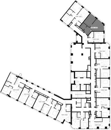 Продажа 1-комнатной квартиры 42,7 м², 2/30 этаж