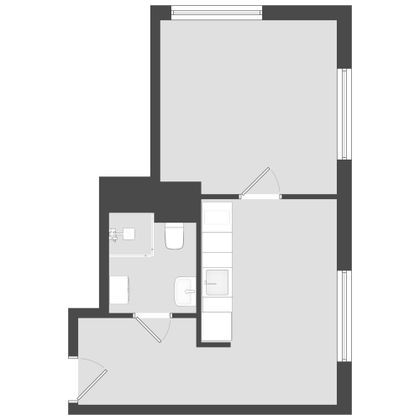 30,1 м², 1-комн. квартира, 3/16 этаж