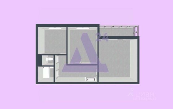 Продажа 2-комнатной квартиры 51 м², 5/9 этаж