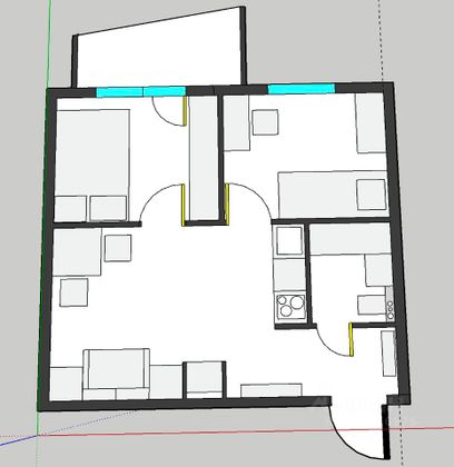 Продажа 2-комнатной квартиры 37 м², 8/9 этаж