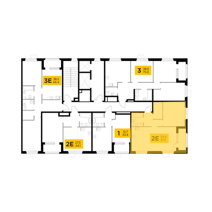 Продажа 2-комнатной квартиры 57,5 м², 9/17 этаж