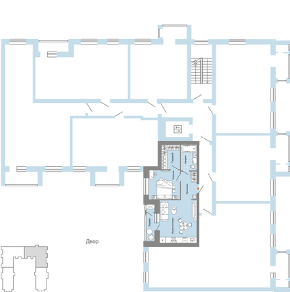 Продажа 2-комнатной квартиры 47 м², 3/6 этаж