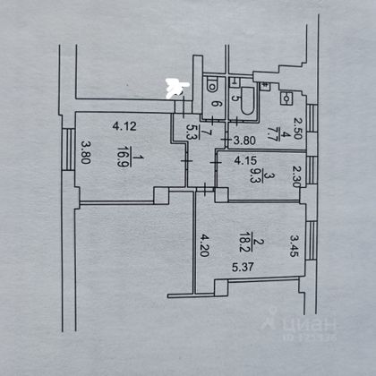 Аренда 1 комнаты, 9,3 м², 5/5 этаж