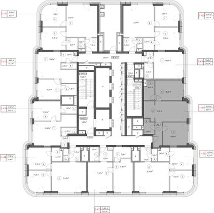 Продажа 2-комнатной квартиры 58,9 м², 48/53 этаж