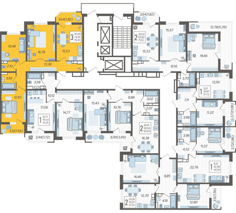 Продажа 3-комнатной квартиры 78,3 м², 13/23 этаж