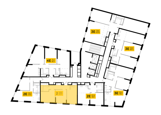 Продажа 2-комнатной квартиры 57,7 м², 30/30 этаж