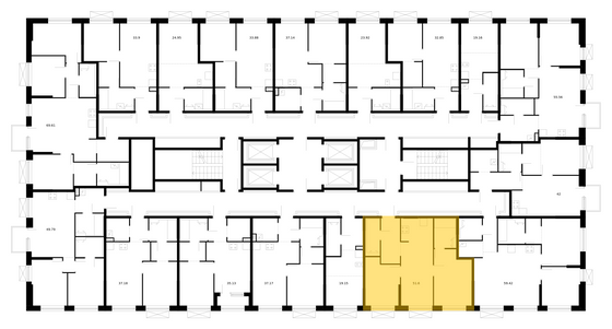 Продажа 2-комнатной квартиры 51,6 м², 17/24 этаж