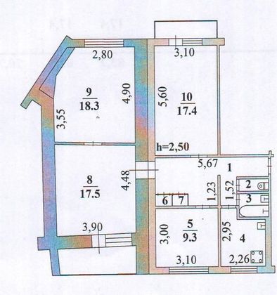 Продажа 4-комнатной квартиры 83,2 м², 5/5 этаж