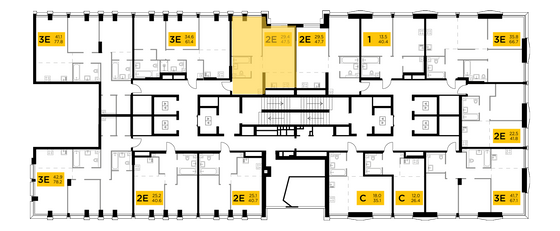 Продажа 2-комнатной квартиры 47,5 м², 5/32 этаж