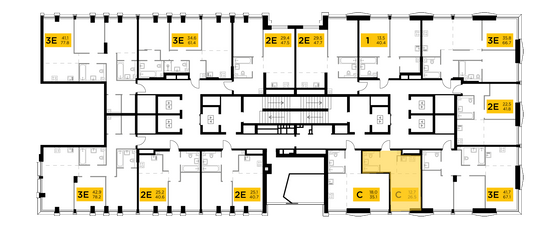 Продажа квартиры-студии 26,5 м², 12/32 этаж