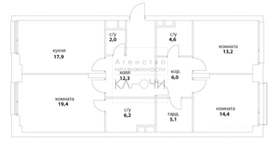 Продажа 3-комнатной квартиры 101,1 м², 6/27 этаж