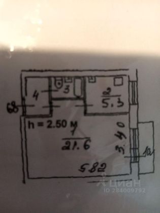 Продажа 1-комнатной квартиры 32,1 м², 9/9 этаж