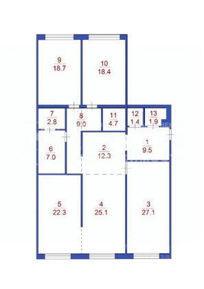 Продажа 4-комнатной квартиры 160,2 м², 5/9 этаж