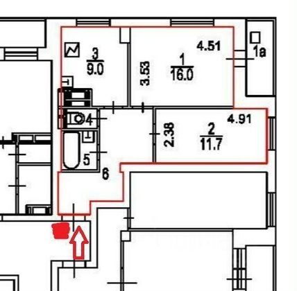 Продажа 2-комнатной квартиры 53 м², 4/17 этаж