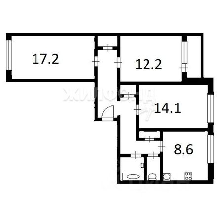 Продажа 3-комнатной квартиры 72,2 м², 4/9 этаж