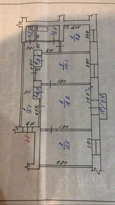 Продажа 3-комнатной квартиры 71,4 м², 2/4 этаж