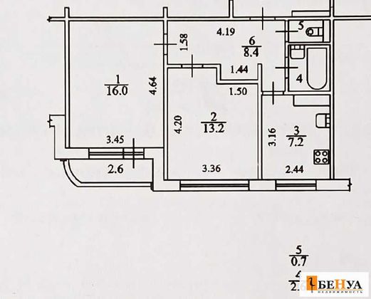 Продажа 2-комнатной квартиры 48,1 м², 4/12 этаж