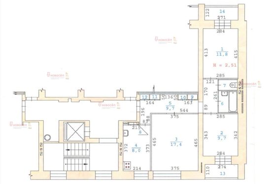 Продажа 3-комнатной квартиры 61,9 м², 3/9 этаж