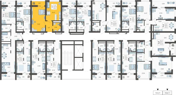 Продажа 1-комнатной квартиры 38 м², 18/19 этаж