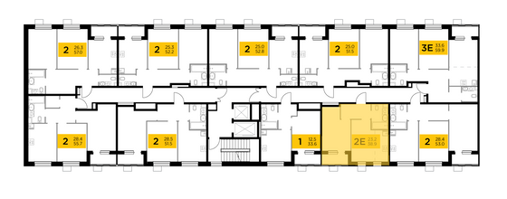 Продажа 2-комнатной квартиры 38,9 м², 6/14 этаж