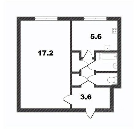 Продажа 1-комнатной квартиры 31,5 м², 1/9 этаж