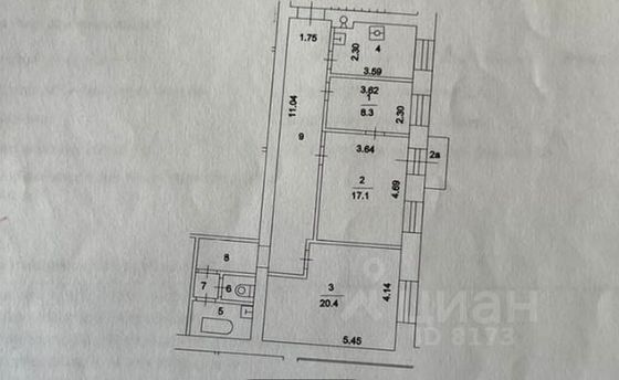 Продажа 3-комнатной квартиры 82,3 м², 6/7 этаж