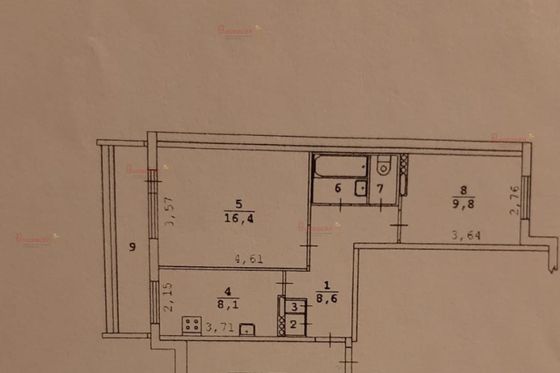 Продажа 2-комнатной квартиры 47 м², 1/9 этаж