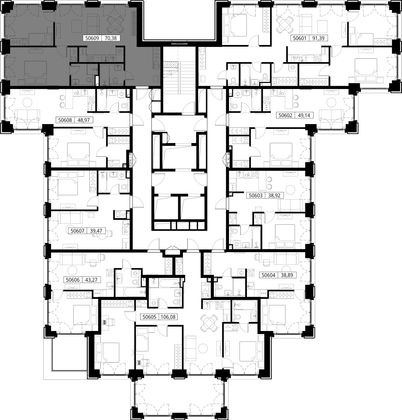 Продажа 2-комнатной квартиры 70,4 м², 6/15 этаж