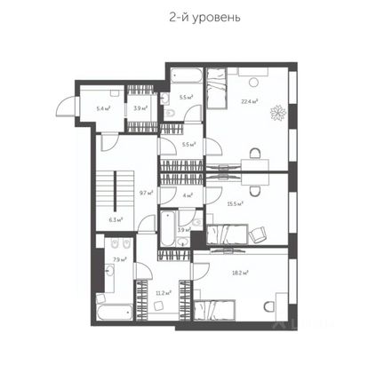 Продажа многокомнатной квартиры 242 м², 1/6 этаж