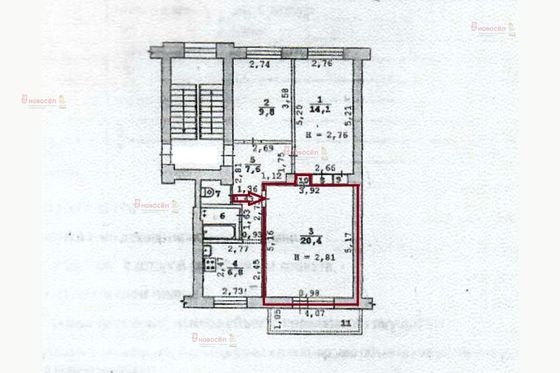 Продажа 1 комнаты, 20,7 м², 4/4 этаж