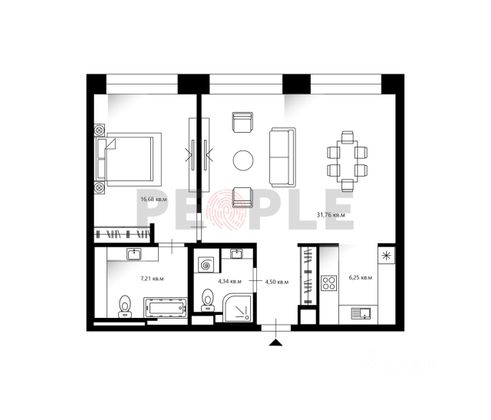 Продажа 2-комнатной квартиры 73 м², 27/40 этаж