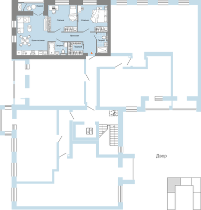 Продажа 3-комнатной квартиры 71 м², 5/8 этаж