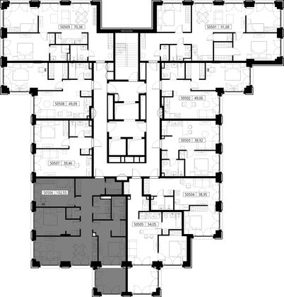 Продажа 3-комнатной квартиры 102,6 м², 5/15 этаж