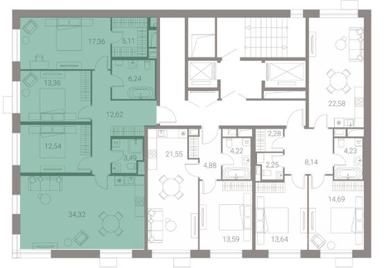 Продажа 4-комнатной квартиры 105 м², 11/12 этаж