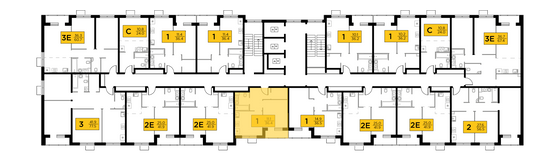 Продажа 1-комнатной квартиры 36,4 м², 9/17 этаж