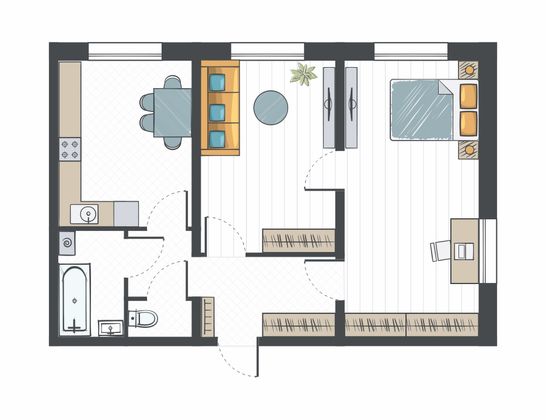 Продажа 2-комнатной квартиры 59,7 м², 16/17 этаж