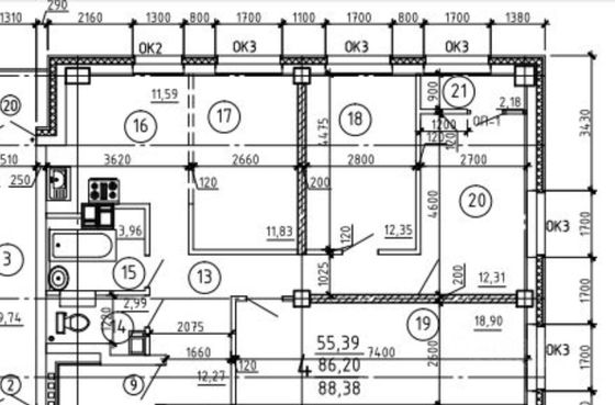 Продажа 4-комнатной квартиры 88,4 м², 7/25 этаж