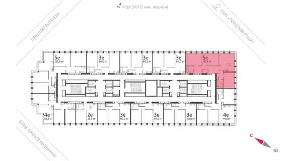 Продажа 4-комнатной квартиры 114,6 м², 34/40 этаж