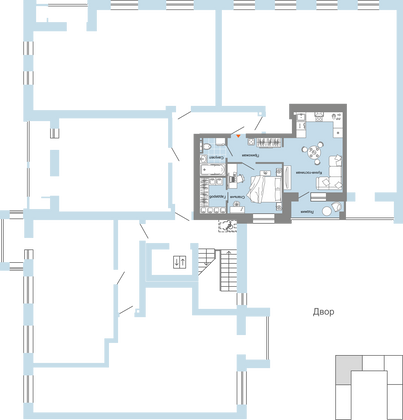 Продажа 2-комнатной квартиры 46 м², 7/8 этаж