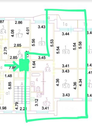 Продажа 2-комнатной квартиры 58,6 м², 12/17 этаж