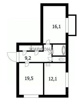 Продажа 2-комнатной квартиры 62,7 м², 3/3 этаж