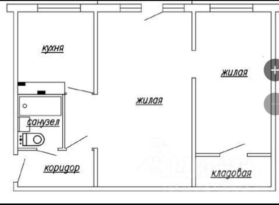 Аренда 2-комнатной квартиры 45 м², 1/5 этаж