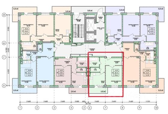 Продажа 1-комнатной квартиры 37 м², 12/20 этаж