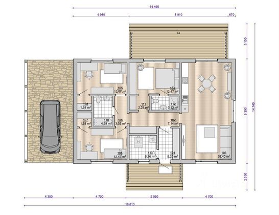 Продажа дома, 110 м², с участком 13 соток