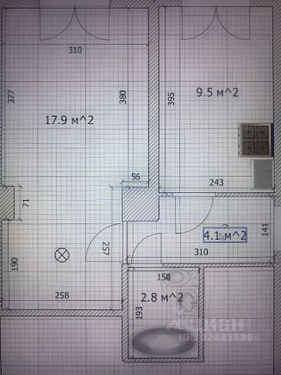 Продажа 1-комнатной квартиры 34,3 м², 1/4 этаж