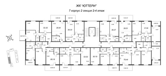 Продажа 2-комнатной квартиры 53,3 м², 2/5 этаж