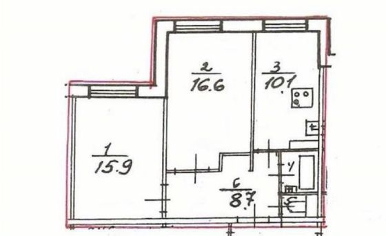 Аренда 2-комнатной квартиры 54 м², 1/12 этаж