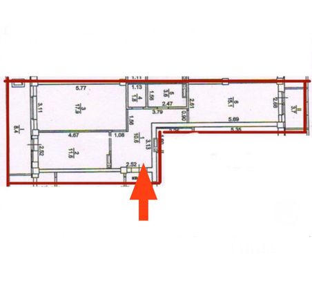 Продажа 2-комнатной квартиры 60,6 м², 11/17 этаж