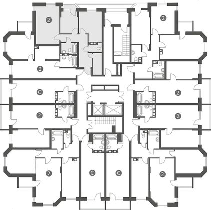 Продажа 2-комнатной квартиры 64,3 м², 8/17 этаж