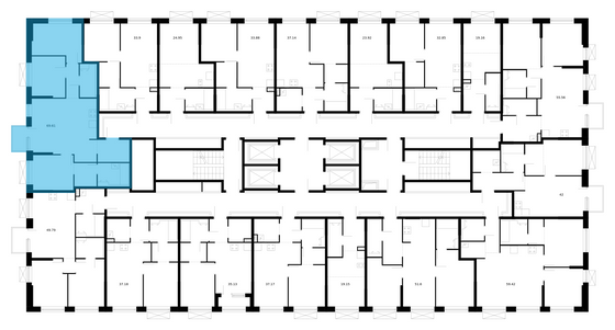 Продажа 3-комнатной квартиры 69,6 м², 23/24 этаж